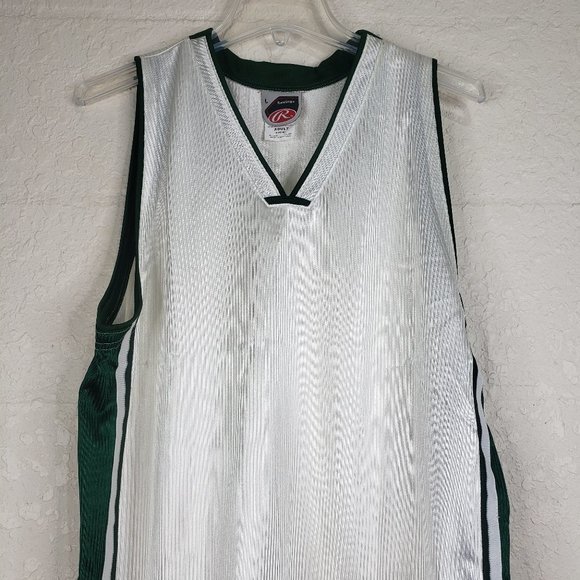 NWT Rawlings Green/White/Cream Basketball Jersey L - Picture 3 of 16